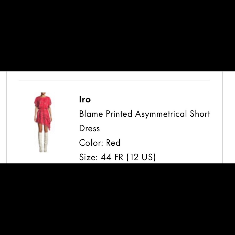 Blame printed Asymmetrical short dress